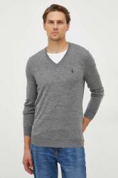 Ralph Lauren pulover de lana barbati, culoarea gri, light 9BYX-SWM0GN_09X