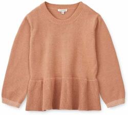 Liewood pulover din bumbac pentru bebeluși culoarea portocaliu, light 9BYX-SWG036_24X