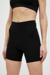 DKNY pantaloni scurti femei, culoarea negru, neted, high waist PPYX-SZD0S9_99X