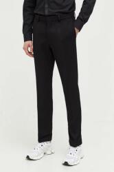 HUGO BOSS pantaloni barbati, culoarea negru, drept 9BYX-SPM0KL_99X