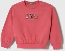 Benetton bluza copii culoarea roz, cu imprimeu 9BYX-BLG09G_30X