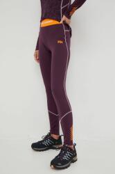 Helly Hansen colanti femei, culoarea violet, neted 9BY8-LGD0TH_44X