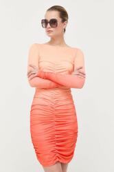 Patrizia Pepe rochie culoarea portocaliu, mini, mulata 9BYX-SUD0GR_22X