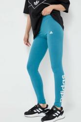 adidas colanti femei, culoarea turcoaz, cu imprimeu 9BYX-LGD048_56X (IM2854)