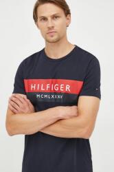 Tommy Hilfiger tricou din bumbac culoarea albastru marin, cu imprimeu 9BYY-TSM0W1_59X