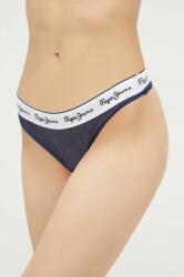 Pepe Jeans tanga Mesh culoarea albastru marin 9BYX-BID0GK_59X