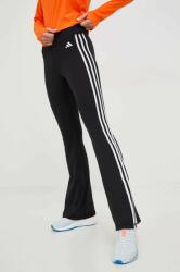 adidas Performance pantaloni de antrenament Training Essentials femei, culoarea negru, cu imprimeu PPYX-SPD04W_99X