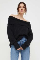 ANSWEAR pulover de lana culoarea negru, light, cu guler BMYX-SWD0BI_99X