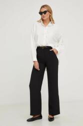 Answear Lab pantaloni femei, culoarea negru, drept, high waist BMYX-SPD02F_99X
