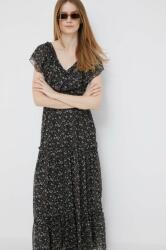Pepe Jeans rochie Aora culoarea negru, maxi, evazată PPYX-SUD0UY_99X (PL953231.0AA)