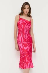 Morgan rochie culoarea rosu, midi, drept PPYX-SUD2MB_33X