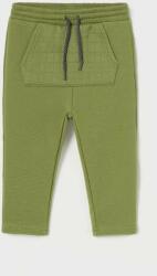Mayoral pantaloni de trening pentru bebeluși culoarea verde, neted 9BYX-SPB01O_91X