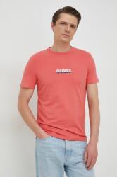 Guess tricou barbati, culoarea roz, cu imprimeu PPYX-TSM03N_39X
