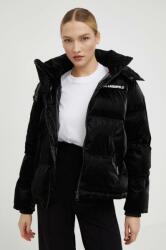 Karl Lagerfeld geaca femei, culoarea negru, de iarna 9BYX-KUD1IA_99X