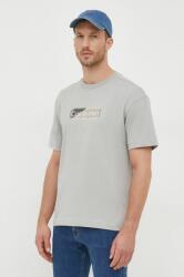 Calvin Klein tricou din bumbac culoarea gri, cu imprimeu 9BYX-TSM1E3_09X