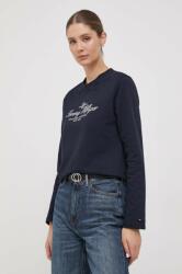 Tommy Hilfiger longsleeve din bumbac culoarea albastru marin 9BYX-BUD0AJ_59X (WW0WW40292)