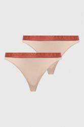 Emporio Armani Underwear chiloti brazilieni 2-pack culoarea bej 9BYX-BID0G6_02X