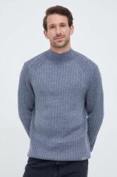 Calvin Klein pulover de lana barbati, culoarea gri, light, cu turtleneck 9BYX-SWM0IZ_09X