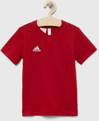 Adidas tricou de bumbac pentru copii ENT22 TEE Y culoarea rosu, neted 9BYX-TSK03M_33X