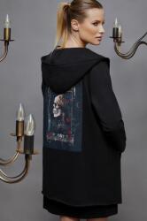 MEDICINE bluza femei, culoarea negru, cu glugă, cu imprimeu ZBYX-BLD150_99X