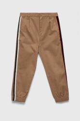 Tommy Hilfiger pantaloni copii culoarea bej, neted 9BYX-SPG00U_02X