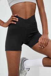 Reebok pantaloni scurți de antrenament Workout Ready culoarea negru, neted, high waist PPYX-SZD0FZ_99X