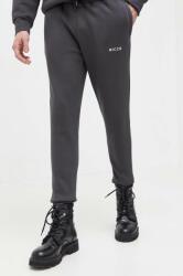 Nicce pantaloni de trening culoarea gri, neted PPYX-SPM0L9_90X