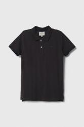 Pepe Jeans tricouri polo din bumbac pentru copii culoarea gri, neted 9BYX-TSB03R_90X