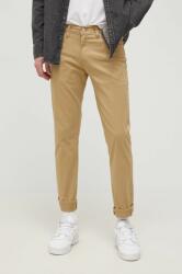 Levi's pantaloni 511 barbati, culoarea bej, mulata PPYY-SJM07F_08X