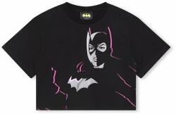 DKNY tricou de bumbac pentru copii x DC Comics culoarea negru 9BYX-TSG03E_99X