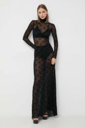 Elisabetta Franchi rochie culoarea negru, maxi, mulata 9BYX-SUD0SG_99X