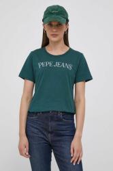 Pepe Jeans tricou din bumbac culoarea verde 9BYX-TSD0YK_77X