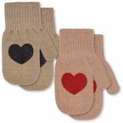 Konges Sløjd mănuși pentru bebeluși 2-pack culoarea maro 9BYX-REG008_98X