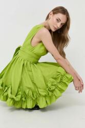 PINKO rochie culoarea verde, mini, evazati 9BYX-SUD0AE_71X