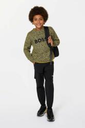 HUGO BOSS pulover pentru copii din amestec de lana culoarea verde 9BYX-SWK00K_81X