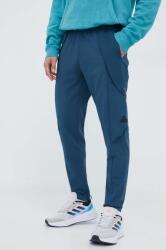 Adidas pantaloni barbati, culoarea turcoaz, mulata 9BYX-SPM09B_69X