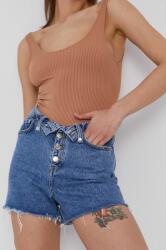 The Kooples Pantaloni scurți jeans femei, material neted, high waist PPY8-SZD0B1_55X