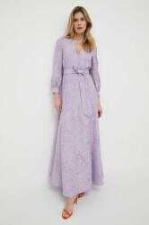IVY & OAK rochie culoarea violet, maxi, evazati PPYX-SUD2MS_04X