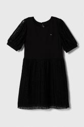 Tommy Hilfiger rochie fete culoarea negru, mini, evazati 9BYX-SUG0AZ_99X