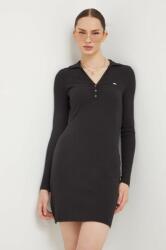 Tommy Hilfiger rochie culoarea negru, mini, mulata 9BYX-SUD066_99X