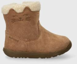 Geox cizme de iarna pentru copii din piele intoarsa culoarea maro 9BYX-OBK0OK_82X