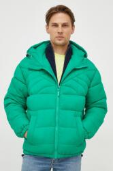 United Colors of Benetton geaca barbati, culoarea verde, de iarna, oversize 9BYX-KUM0PW_77X
