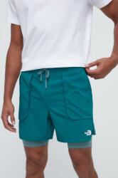 The North Face pantaloni scurti sport Sunriser barbati, culoarea verde 9BYX-SZM046_77X