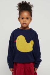 Bobo Choses pulover de lână pentru copii culoarea albastru marin 9BYX-SWK03E_59X
