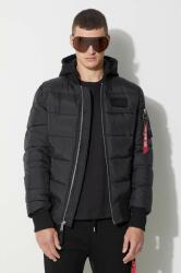 Alpha Industries geacă MA-1 ZH Back Print Puffer FD bărbați, culoarea negru, de iarnă 118107.03-black 99KK-KUM07T_99X