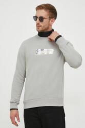 Calvin Klein bluza barbati, culoarea gri, cu imprimeu 9BYX-BLM1DL_09X