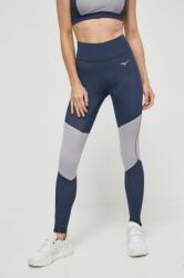 Mizuno leggins de alergare Impulse Core culoarea albastru marin, cu imprimeu 9BYX-LGD0DY_59X