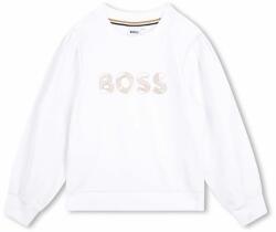 HUGO BOSS bluza copii culoarea alb, cu imprimeu 9BYX-BLK01G_00X