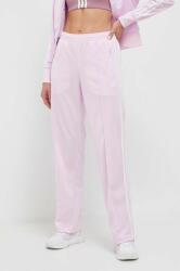 adidas Originals pantaloni de trening culoarea roz, cu imprimeu 9BYX-SPD09C_30X
