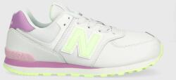 New Balance sneakers pentru copii GC574CX culoarea alb 9BYX-OBG0RO_00X